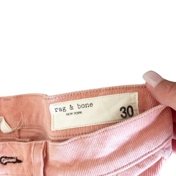 Rag & Bone Pink Corduroy High Rise Skinny Jeans Sz 30 - Picture 2 of 6